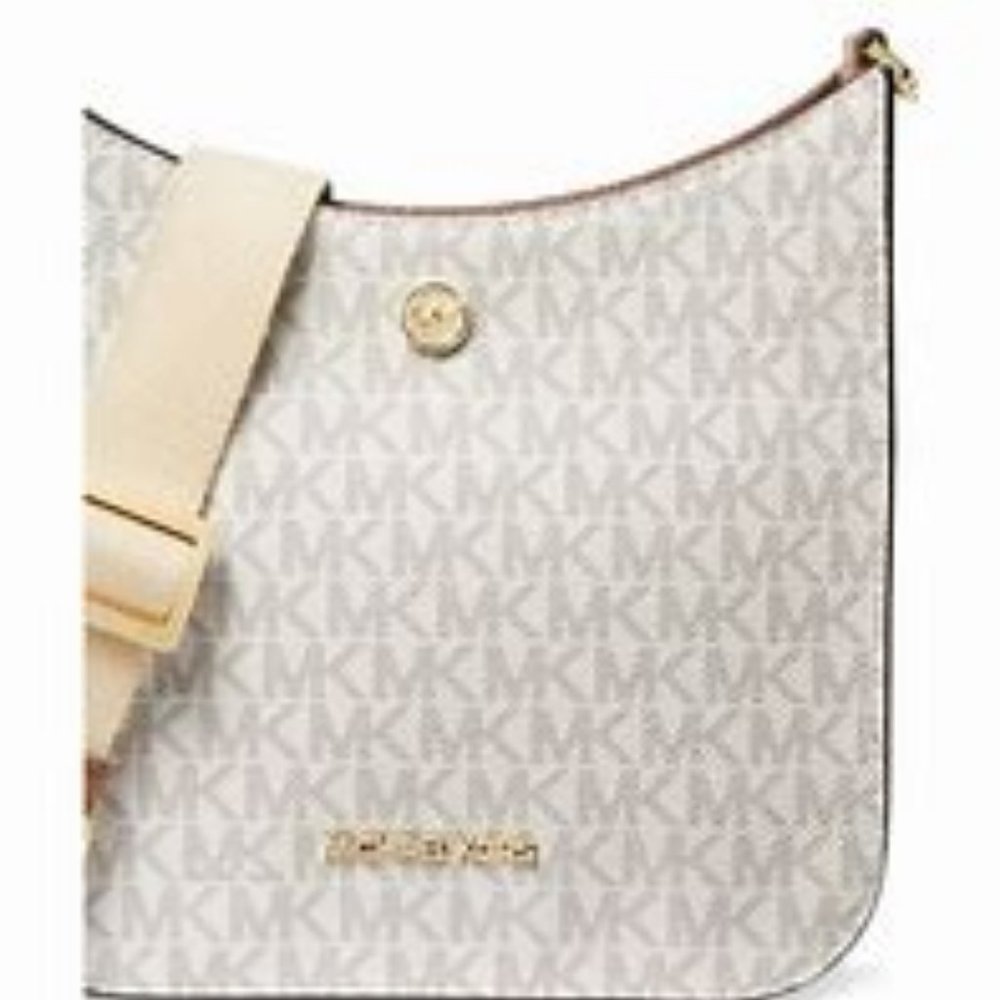 MICHAEL KORS BRILEY SMALL LOGO MESSENGER BAG